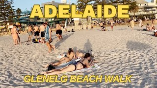 【4K】Australia  Adelaide City Tour  Glenelg Beach Stroll amp Jetty Jump [upl. by Emyam]