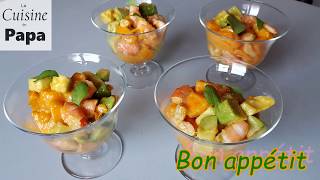 Verrines avocat mangue crevettes [upl. by Ailgna]