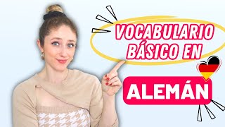 TOP 100 Palabras Básicas en Alemán y Pronunciación Parte 1  Curso de Alemán Básico 🇩🇪 [upl. by Dlonra]