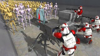 Can Clone Army hold DEATH TUNNEL vs Ship Boarding Invasion  Men of War Star Wars Mod [upl. by Blackmun]