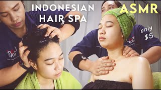 ASMR Creambath  Worlds Cheapest amp Most Complete Hair Spa is Only in Indonesia [upl. by Emmie]