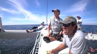 Extremely Fast Trimaran Sailboat  Mighty Merloe  San Diego to Ensenada Race [upl. by Inahet]