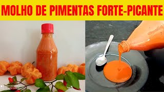 😋COMO FAZER MOLHO DE PIMENTA FORTE ou COMO FAZER MOLHO DE PIMENTA PICANTE  PIMENTA ARDIDA [upl. by Ives]