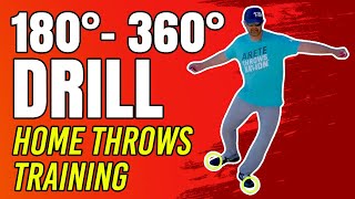 Home Training  180  360 Drill  Discus Throw [upl. by Hickey]