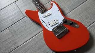 Fender JagStang NIRVANA RIFFS Tone Demo  1997 Fiesta Red Kurt Cobain Signature DiMarzio DP100 [upl. by Anitsrik]