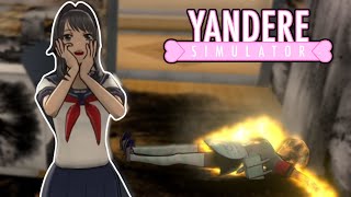 Sabotaging Amai with a Gas Explosion  Yandere Simulator  Amai Update [upl. by Asiil]