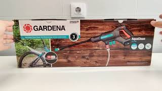 Unboxing Hidrolimpiadora Gardena 1480020 Aquaclean 24  18V Batería [upl. by Fremont]