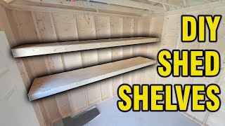 How to Make Strong and Cheap Shelves for a Shed [upl. by Eedak]