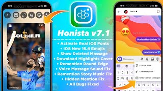 Honista v71 Tutorial  New Features Show Deleted Massage  Honista iPhone Story  Honista v71 [upl. by Hartzke513]