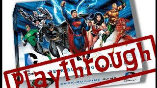 DC Comics DeckBuilding Game Playthrough [upl. by Adnolahs]