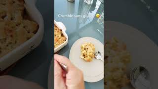 Crumble sans Gluten Pommes Cannelle 😋servir avec crème fraîche 🤤 [upl. by Nahtad192]