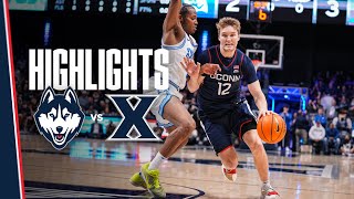 HIGHLIGHTS  UConn Mens Basketball at Xavier [upl. by Yremogtnom]