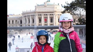 Eislaufen  Eislaufen in Wien  Eislaufen am schönsten Eislaufplatz der Welt  Iceskating Vienna [upl. by Francklin]