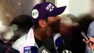 UFC 165 Michel Prazeres PostFight Scrum [upl. by Alikahs]