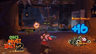 Skull farming manaless 15 skulls per try  Orcs Must Die 2  tutorial [upl. by Kolb859]