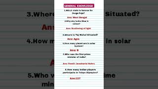 GENERAL KNOWLEDGE VIDEO BY OMM GK CREATION 🤔📚 [upl. by Enahc]