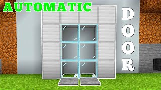 Easiest Automatic Door  how to make automatic door in minecraft 2024 [upl. by O'Brien]