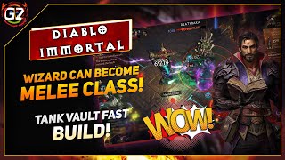 Wizard Fast Tank Builds For Vault  Become Melee Class  Diablo Immortal [upl. by Sidonie]