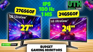 LG UltraGear Monitor 24GS60F  27GS60F  Budget Gaming Monitor with IPS Panel 180 Hz [upl. by Ihtraa]