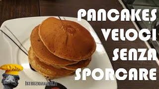 Pancakes veloci senza sporcare ricetta vegana [upl. by Eniamrej567]