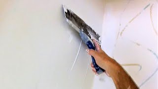 How To Skim Coat Inside Corners [upl. by Lenhart]