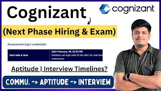 Cognizant Biggest Next Phase Hiring amp Exam Update  Comm Aptitude Interview Timelines  Phases [upl. by Fritz]