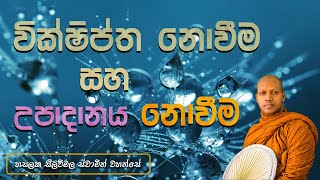 ‍වික්ෂිප්ත නොවීම සහ උපාදානය නොවීම  Hasalaka Seelawimala Thero [upl. by Oakes]