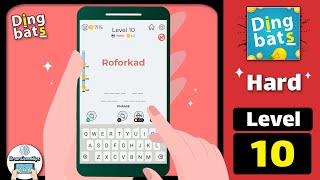 Dingbats Hard Level 10 Roforkad Walkthrough [upl. by Sebbie724]