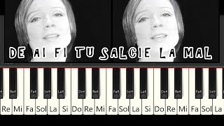 Deai Fi TU Salcie la Mal  Tutorial Pian pentru INCEPATORI [upl. by Joana821]