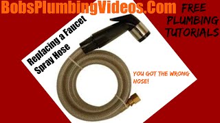 How To Repair or Replace A Faucet Spray Hose [upl. by Adnarym]