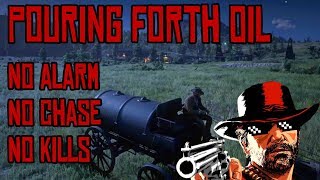 Red Dead Redemption 2 quotPouring Forth Oilquot How to steal oil wagon without raising alarm [upl. by Eleik]