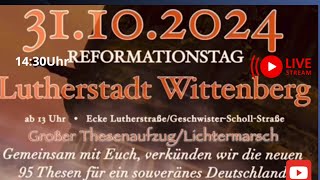 Reformationstag 20 Demo Wittenberg 31102024 Frieden amp Freiheit [upl. by Ahseiym638]