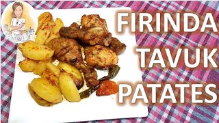 FIRINDA TAVUK BUT PATATESLİ  BAGET  NEFİS SOSLU TAVUK YEMEĞİ  YEMEK TARİFLERİ [upl. by Zigrang]