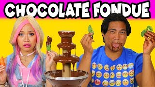 Chocolate Fondue Challenge is it Wengie vs Guava Juice Totally TV [upl. by Aluor]