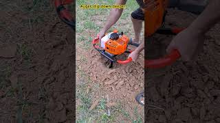 Auger Post Hole Digger Dig down deeper for fence post auger digger fence shortsfeed shorts [upl. by Hey]