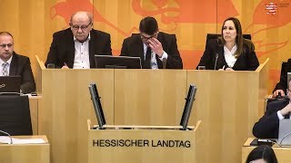 Gendersprache in hess Ministerien Landesbehörden abschaffen  04042019  10 Plenarsitzung [upl. by Matthew]