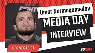 Umar Nurmagomedov full UFC Vegas 87 prefight media day interview [upl. by Ahtanoj]