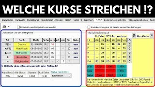 Fächerwahl Oberstufe BW Streichkurse  Kurse streichen [upl. by Yelwar]