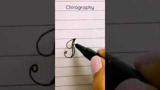 Learn calligraphy for beginner  How to write the letter quotIquot using gel pen fauxcalligraphy shortsl [upl. by Thacker]