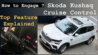 skodakushaq Cruise Control  Slavia Taigun Virtus Cruise Control  How to use Cruise Control amp FE [upl. by Ailisec]