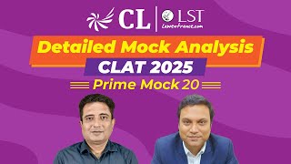 Detailed Mock Analysis  CLAT 2025  Prime Mock 20  Best way to Analyze CLAT Mocks [upl. by Alilad]