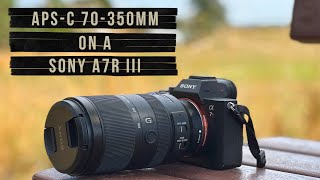 Sony 70350 mm G F4563 Test on an A7R iii  Full Frame vs APSC  SEL70350  4K [upl. by Carlotta]