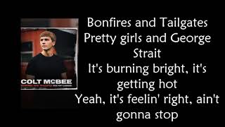 Bonfires and Tailgates lyrics  Colt McBee feat Matt Carriker [upl. by Notlrac900]