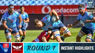 Vodacom Bulls v Scarlets  Instant Highlights  Round 1  URC 202324 [upl. by Lidstone]