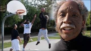 Disguised OLD MAN Schools teens in Basketball [upl. by Nahtal]