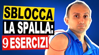 9 Esercizi per la Spalla Bloccata e Dolorosa con il Bastone o a Corpo Libero [upl. by Eiggem]