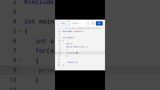 Print numbers from 100 to 0 using for loop C language  keepCoding [upl. by Treblih]