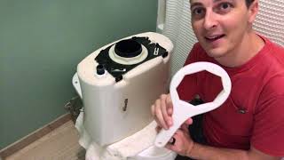 Repair a leaky Kohler toilet with an Aquapiston canister flush valve [upl. by Donatelli]