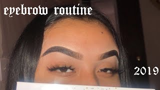 Eyebrow Routine 2019  Arly Sanchez [upl. by Hsetih]