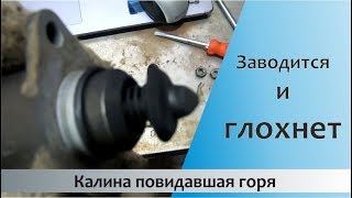 Лада Калина заводится и сразу глохнет Причина и решение проблемы [upl. by Olia]